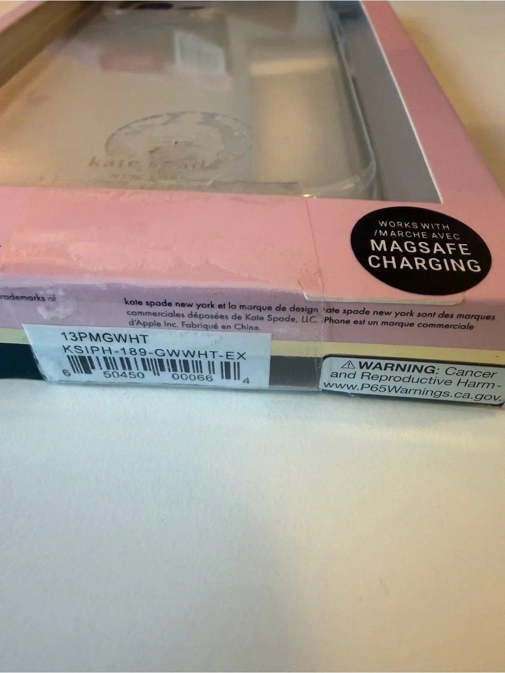 kate spade New York Iridescent Floral Clear iPhone 13 Pro Max Case MagSafe *NIB*